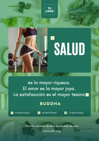 Edita un cartel de Fitness