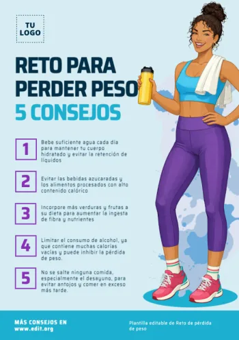 Edita un cartel de Fitness