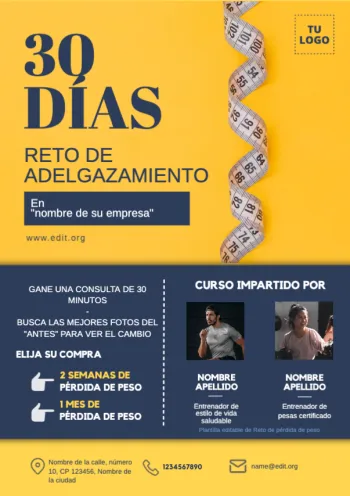 Edita un cartel de Fitness