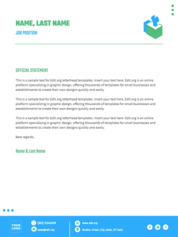 Modifier un modèle de lettre US