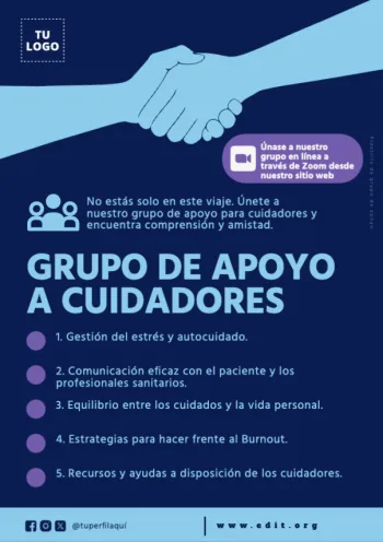 Edita un póster sobre cuidados