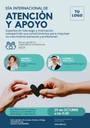 Edita un póster sobre cuidados