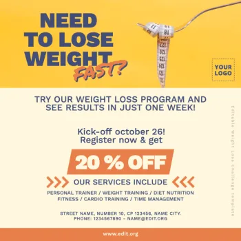 Edit a Weight Loss flyer