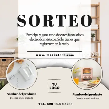 Editar una plantilla para sorteos