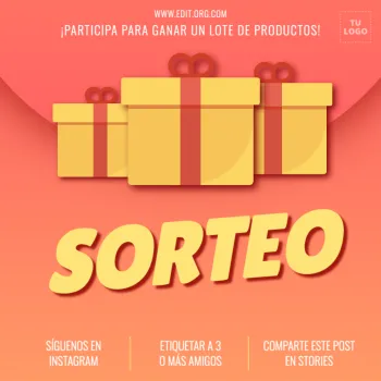 Editar una plantilla para sorteos