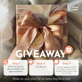 Editar um modelo para sorteios