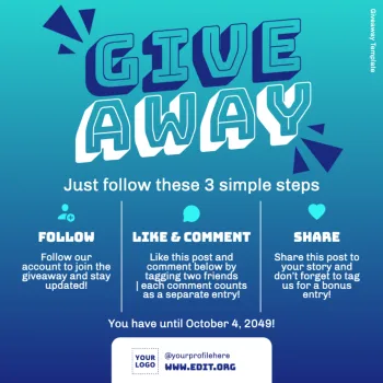 Editar um modelo para sorteios