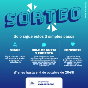 Editar una plantilla para sorteos