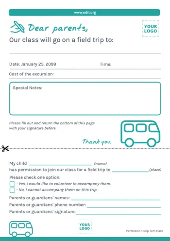 Edit a Permission Slip sample