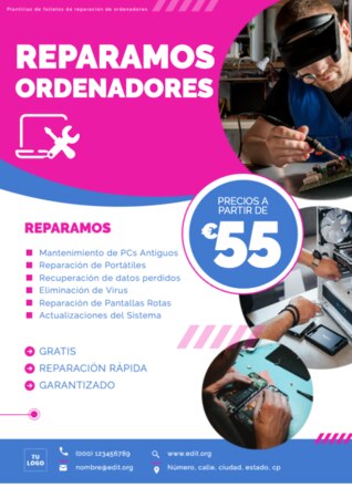 Edita una plantilla A4