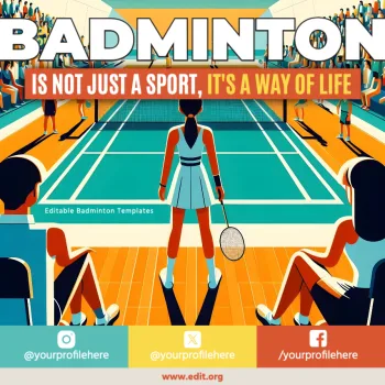 Edit a Badminton flyer