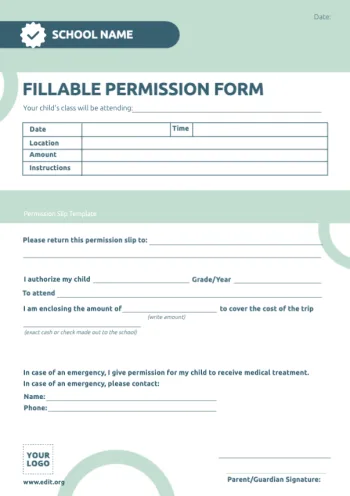 Edit a Permission Slip sample