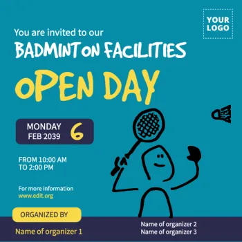 Edit a Badminton flyer