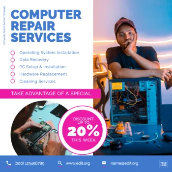 Edit a PC repair banner