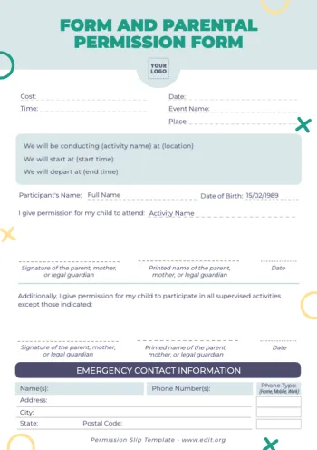 Edit a Permission Slip sample