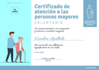 Edita un Diploma Voluntariado