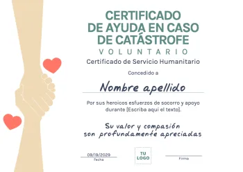 Edita un Diploma Voluntariado