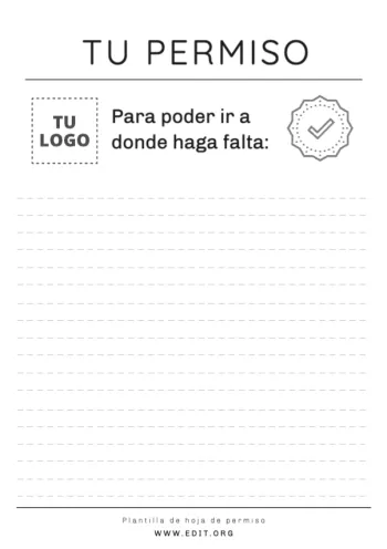 Edita una plantilla de Autorización