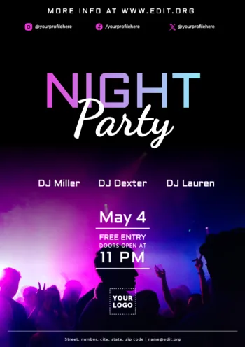 Éditez une affiche pour votre événement