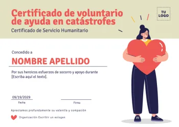 Edita un Diploma Voluntariado