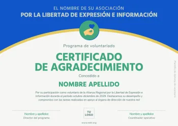 Edita un Diploma Voluntariado