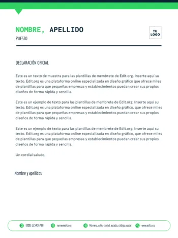 Editar una plantilla US letter