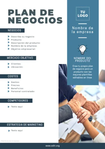 Edita un plan de negocio