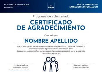 Edita un Diploma Voluntariado