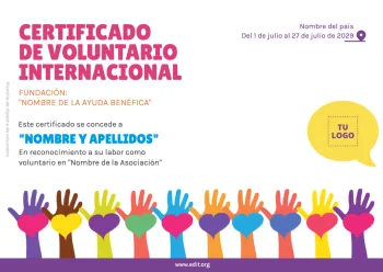 Edita un Diploma Voluntariado