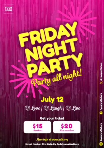 Éditez une affiche pour votre événement