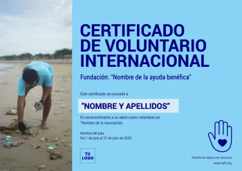 Edita un Diploma Voluntariado