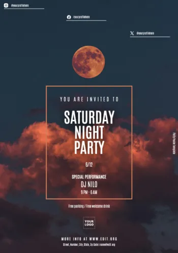 Éditez une affiche pour votre événement