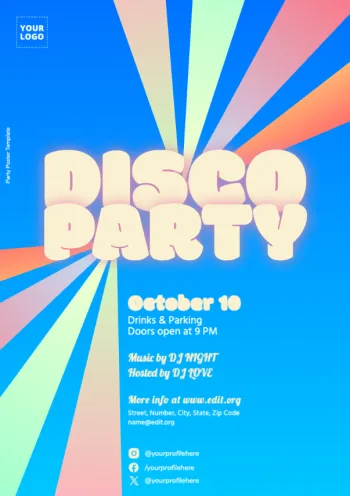 Éditez une affiche pour votre événement