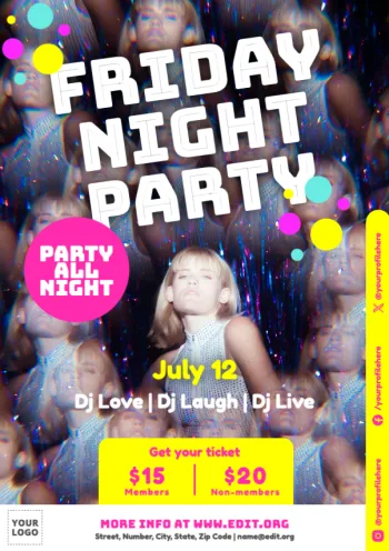 Éditez une affiche pour votre événement