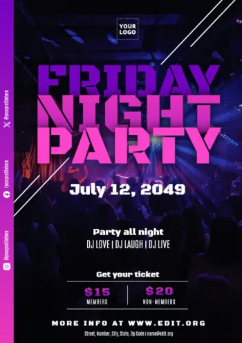 Éditez une affiche pour votre événement