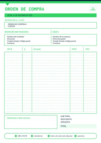 Edita una Hoja de Pedido