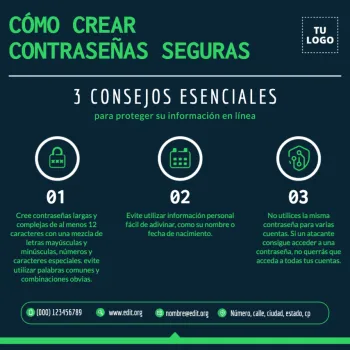 Edita un flyer de Ciberseguridad