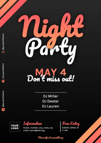 Éditez une affiche pour votre événement