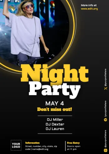 Éditez une affiche pour votre événement