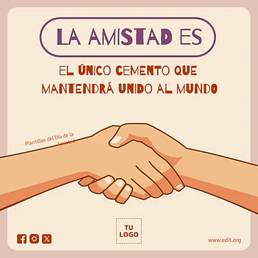 Edita un banner de la Amistad