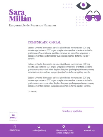 Editar una plantilla US letter