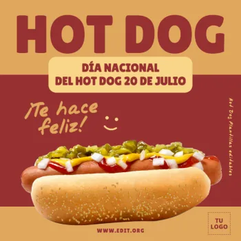 Edita un banner de Hot dogs