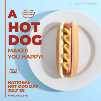 Edit a Hot Dog flyer