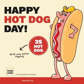 Edit a Hot Dog flyer