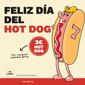 Edita un banner de Hot dogs