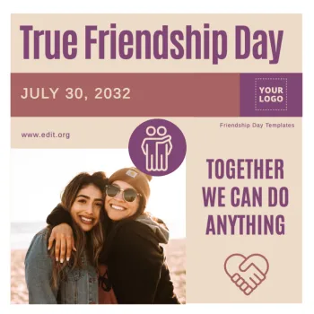 Modifier un design pour la Journée de l'Amitié