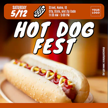 Edit a Hot Dog flyer