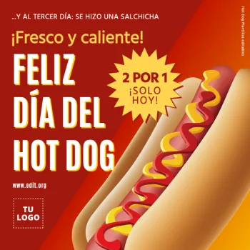Edita un banner de Hot dogs