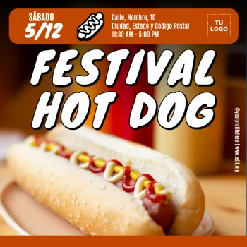Edita un banner de Hot dogs