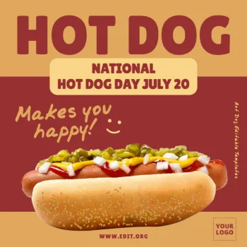 Edit a Hot Dog flyer